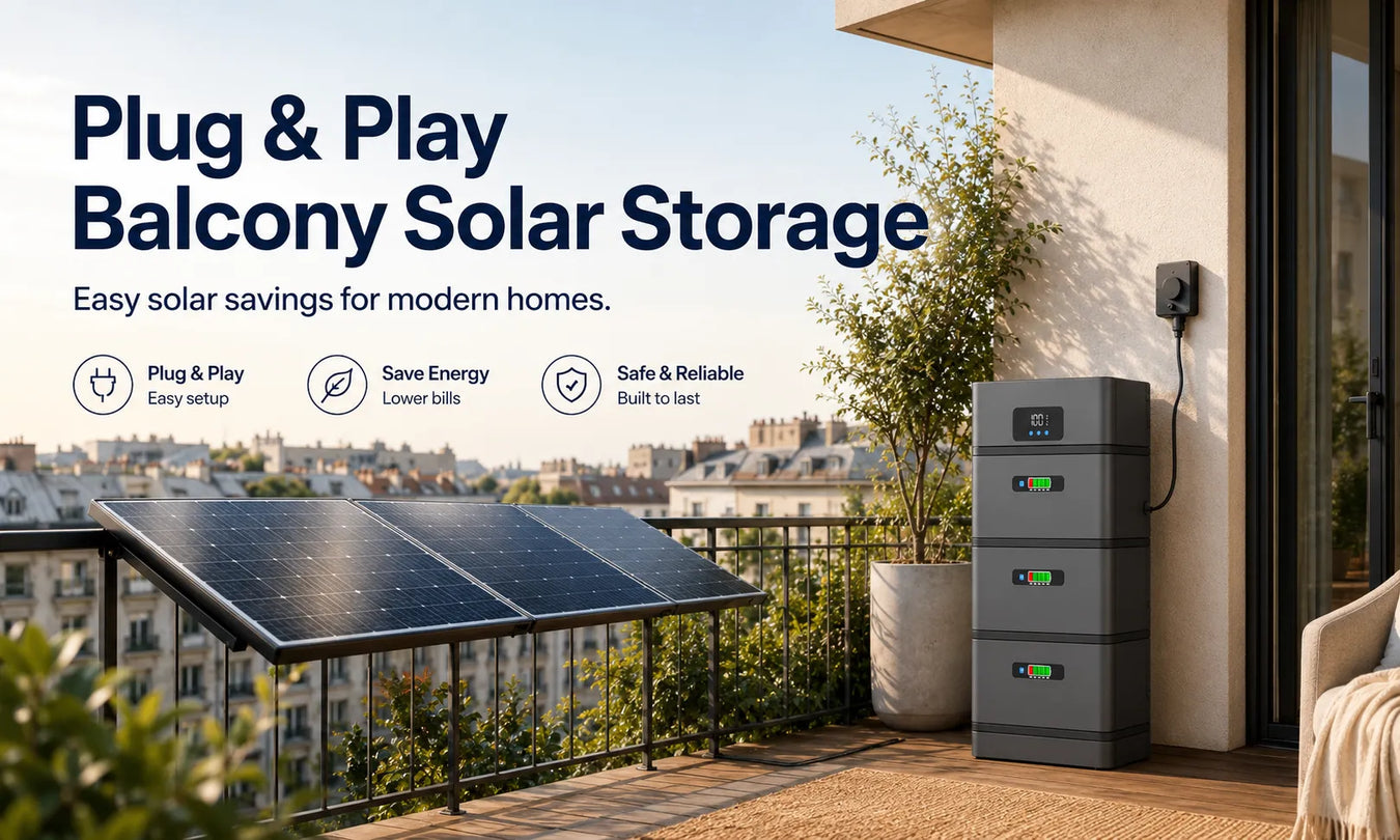 Plug & Play Balcony Solar Storage Kit