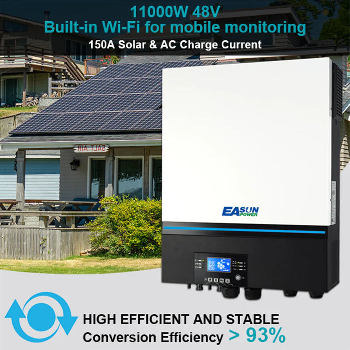 11KW Off Grid Inverter 150A Double MPPT Input Parallel 3 Phase-Easunpower