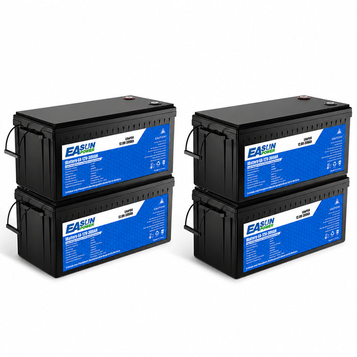 Easun 12V 300Ah LiFePO4 Lithium Battery for RV