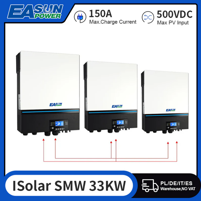 11KW Off Grid Inverter 150A Double MPPT Input Parallel 3 Phase-Easunpower