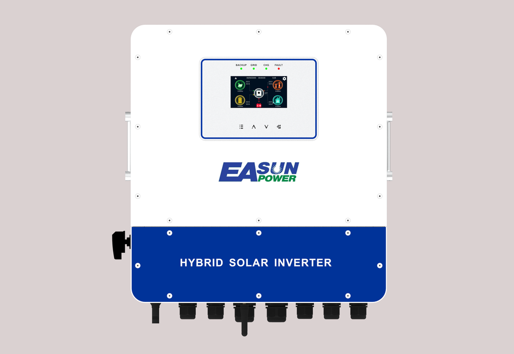 EASUN IP65 6kW Hybrid Solar Inverter 48V Dual MPPT for Home Battery