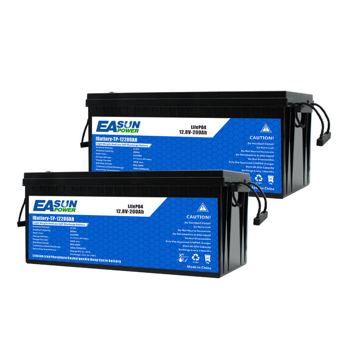 12V 200Ah LiFePO4 Deep Cycle Battery Fast EU delivery & Tax-Free | Easunpower