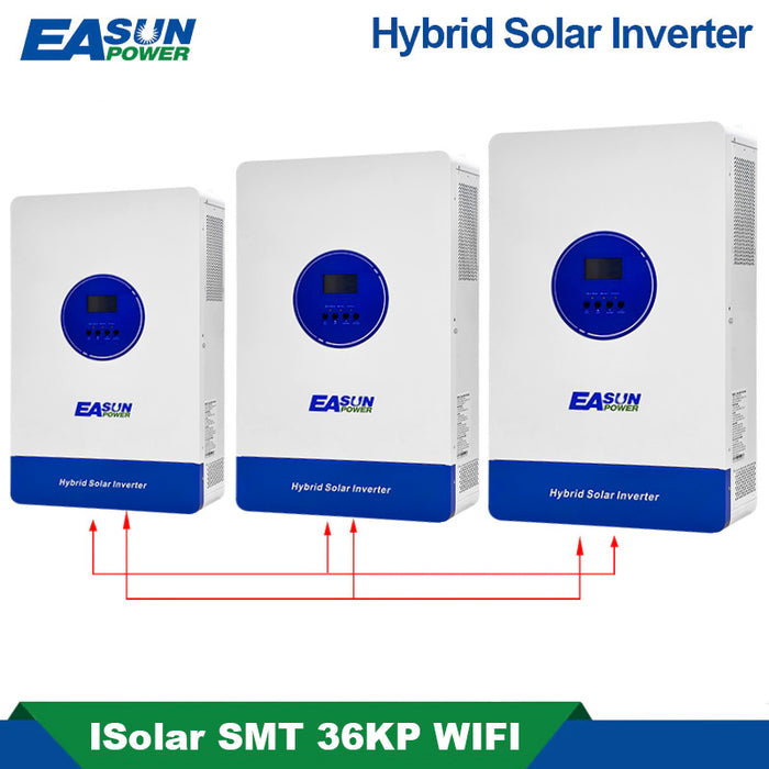 Easun 11 kW 48V 230V Hybrid Off‑Grid Inverter, Home & Commercial Energy Storage - 160 A Dual MPPT + WiFi Monitoring