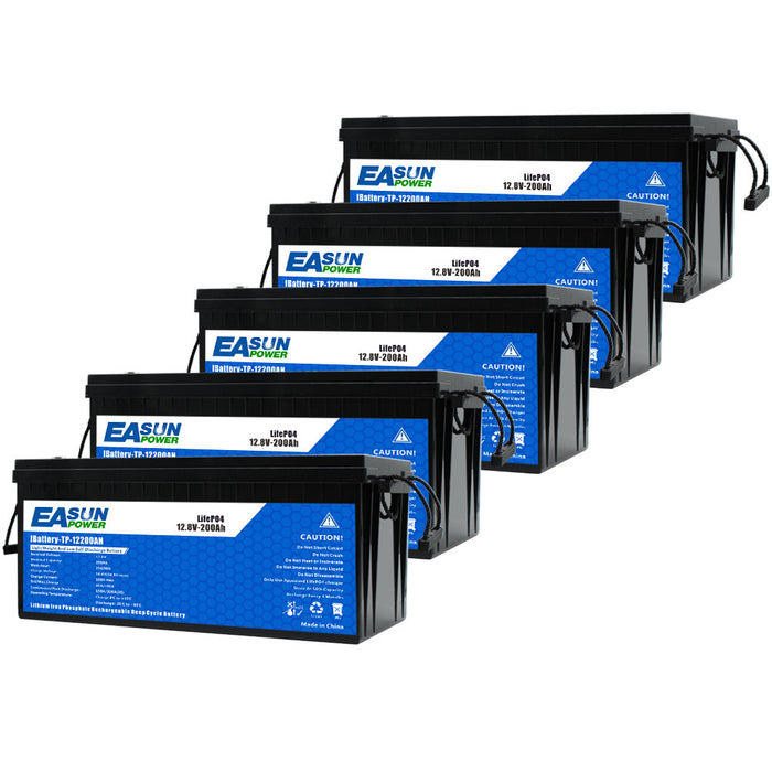 12V 200Ah LiFePO4 Deep Cycle Battery Fast EU delivery & Tax-Free | Easunpower