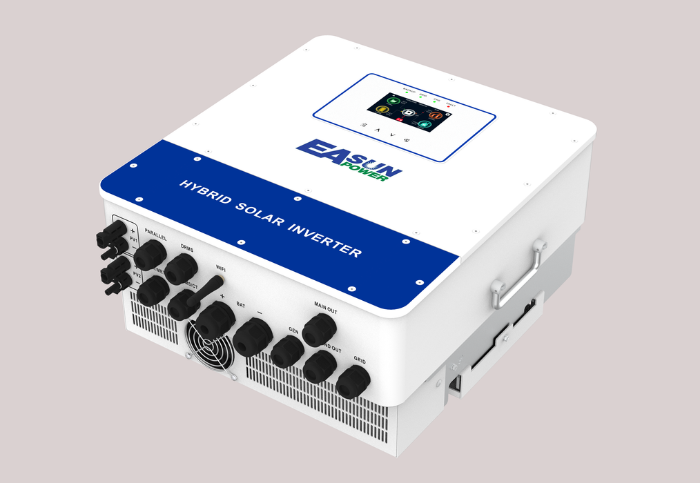 EASUN IP65 6kW Hybrid Solar Inverter 48V Dual MPPT for Home Battery