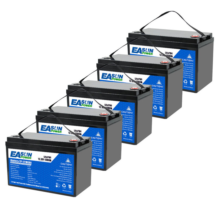 12V 100Ah Group 24 LiFePO4 Lithium Battery for RVs/Camping/Trolling Motor | Easunpower