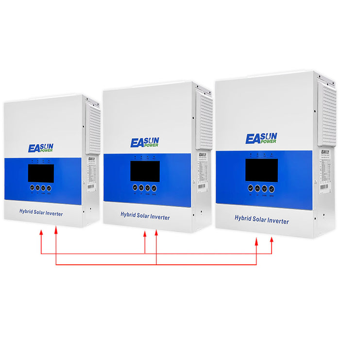 Easun 6.5kW 48V 230V Hybrid Off‑Grid Inverter  120 A MPPT Parallel