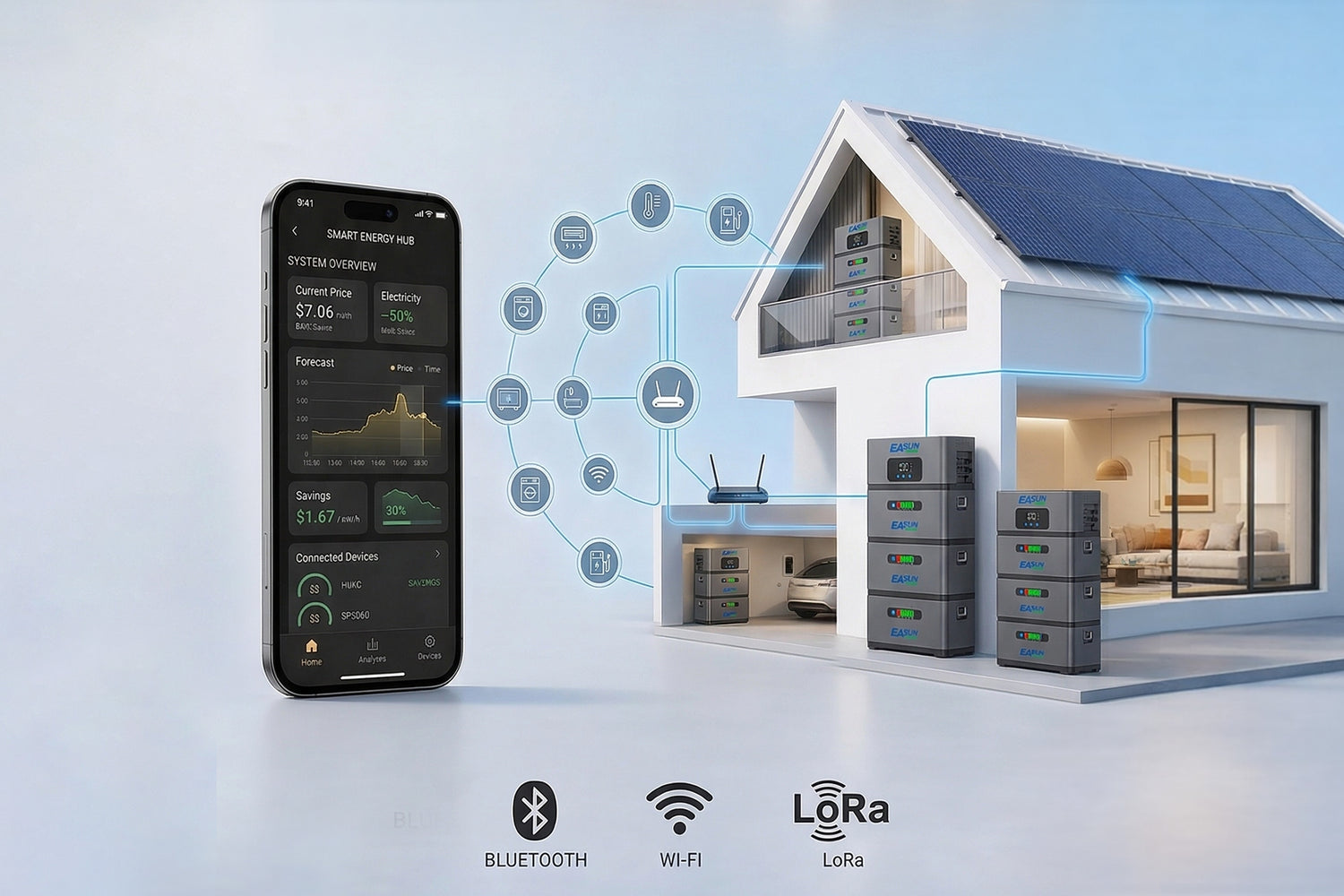 Expandable from 2.88kWh to 14.4kWh
