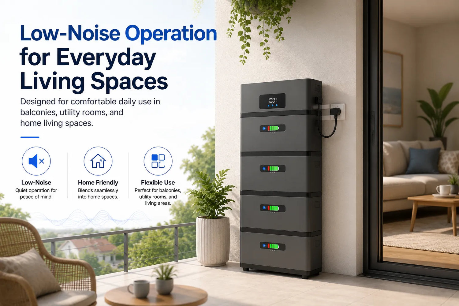 Low-Noise Operation for Everyday Living Spaces