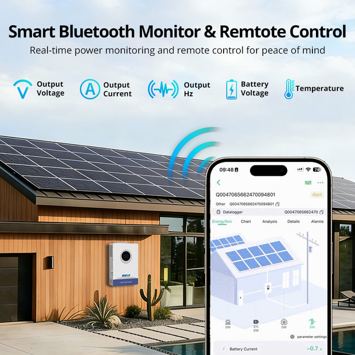 EASUN 12KW 48V Hybrid Solar Inverter with MPPT, Parallel Support and WiFi