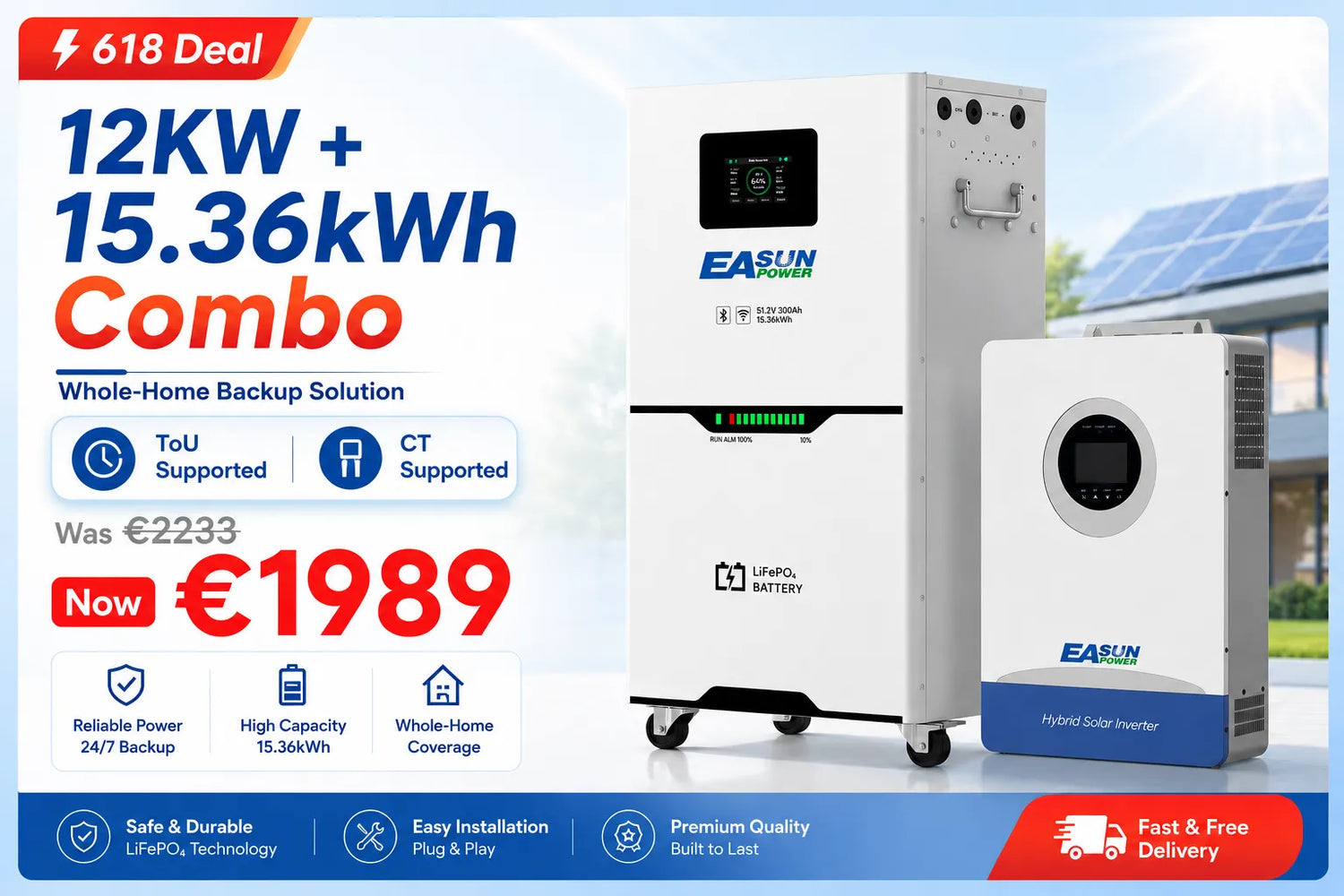 12KW + 15.36kWh Combo