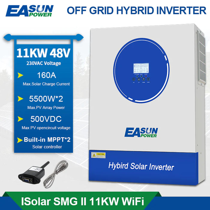 11KW Off Grid Inverter 160A MPPT Charger With WiFi - Easunpower