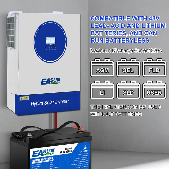11KW Off Grid Inverter 160A MPPT Charger With WiFi - Easunpower